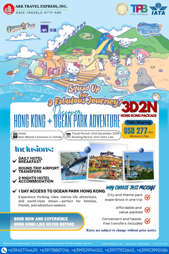 Hong Kong + Ocean Park Adventure! campaign artwork