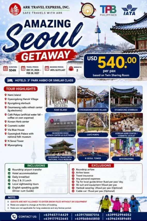 Amazing Seoul Getaway campaign artwork