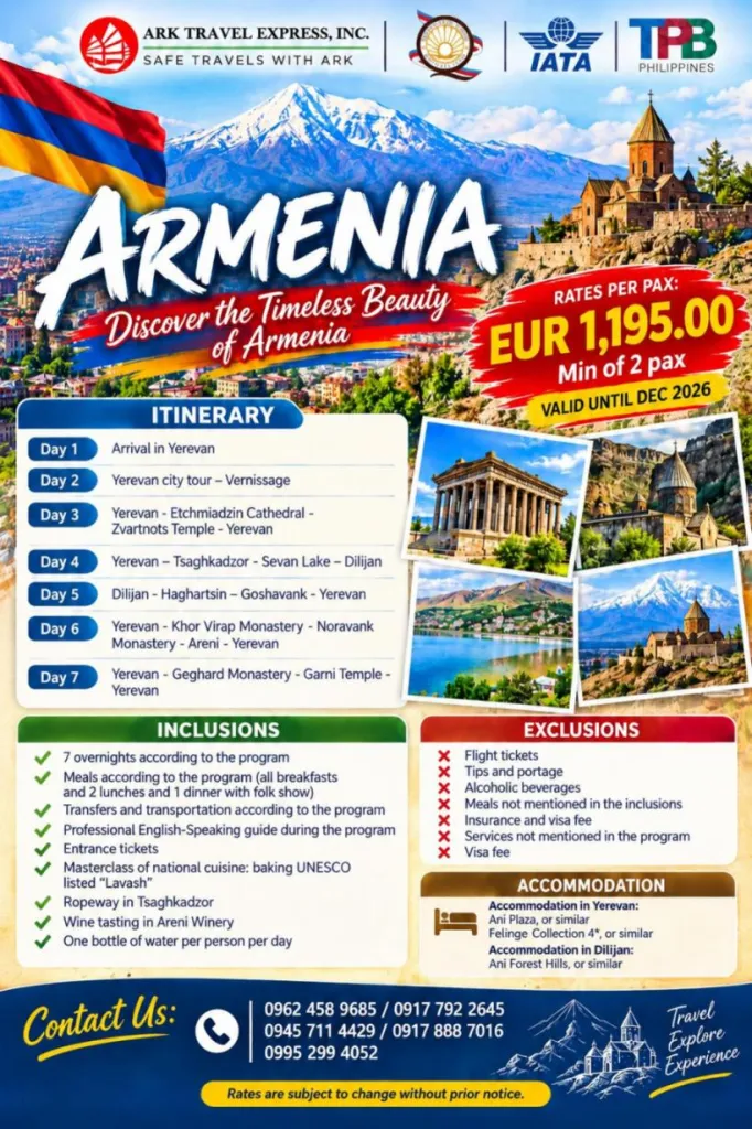 Discover the Timeless Beauty of Armenia campaign artwork