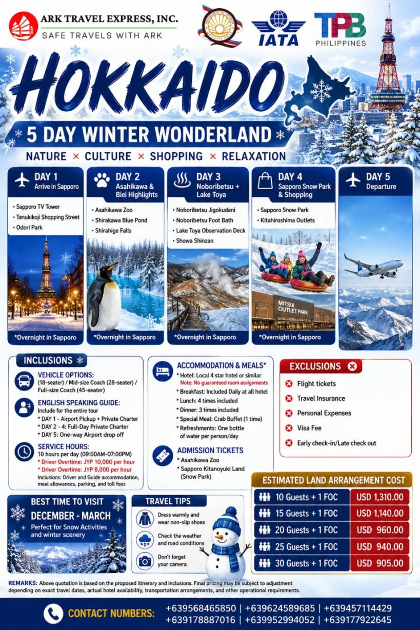 Hokkaido Winter Wonderland campaign artwork