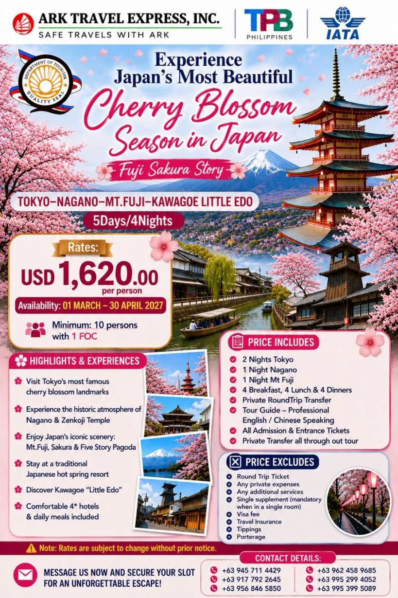 Japan Cherry Blossom: Fuji Sakura Story campaign artwork