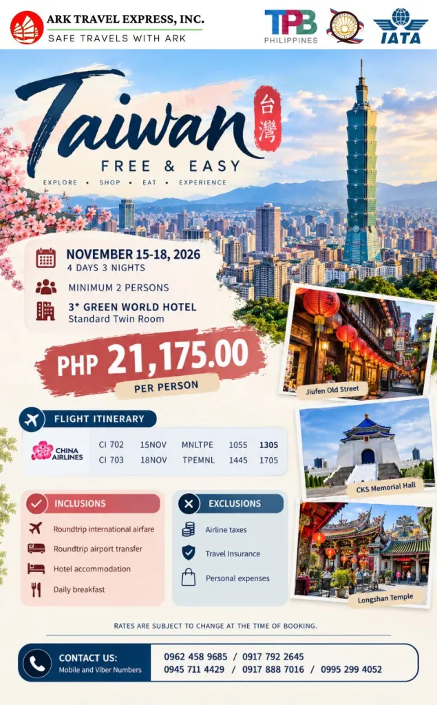 Taiwan Free & Easy campaign artwork