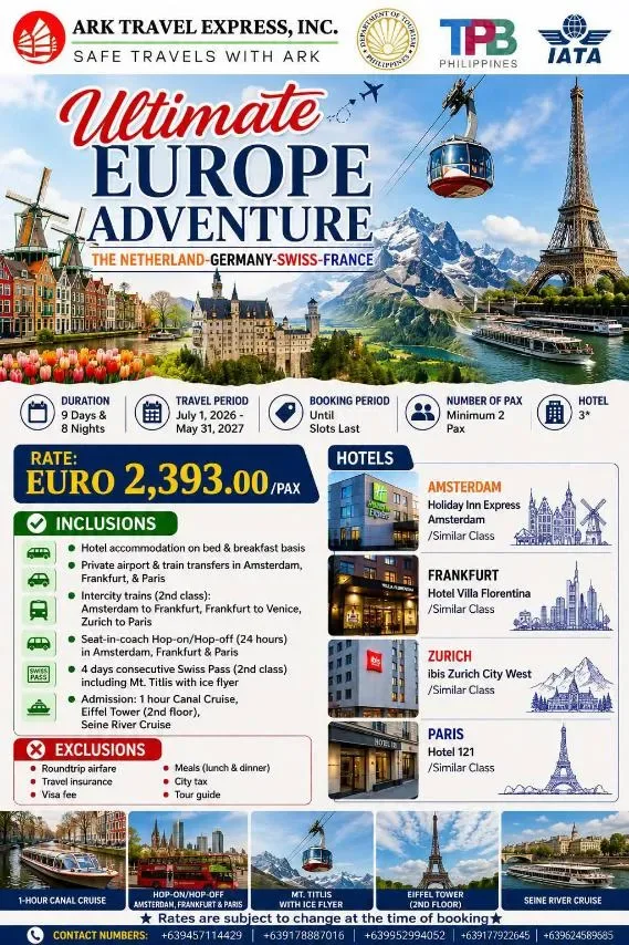 Ultimate Europe Adventure campaign artwork