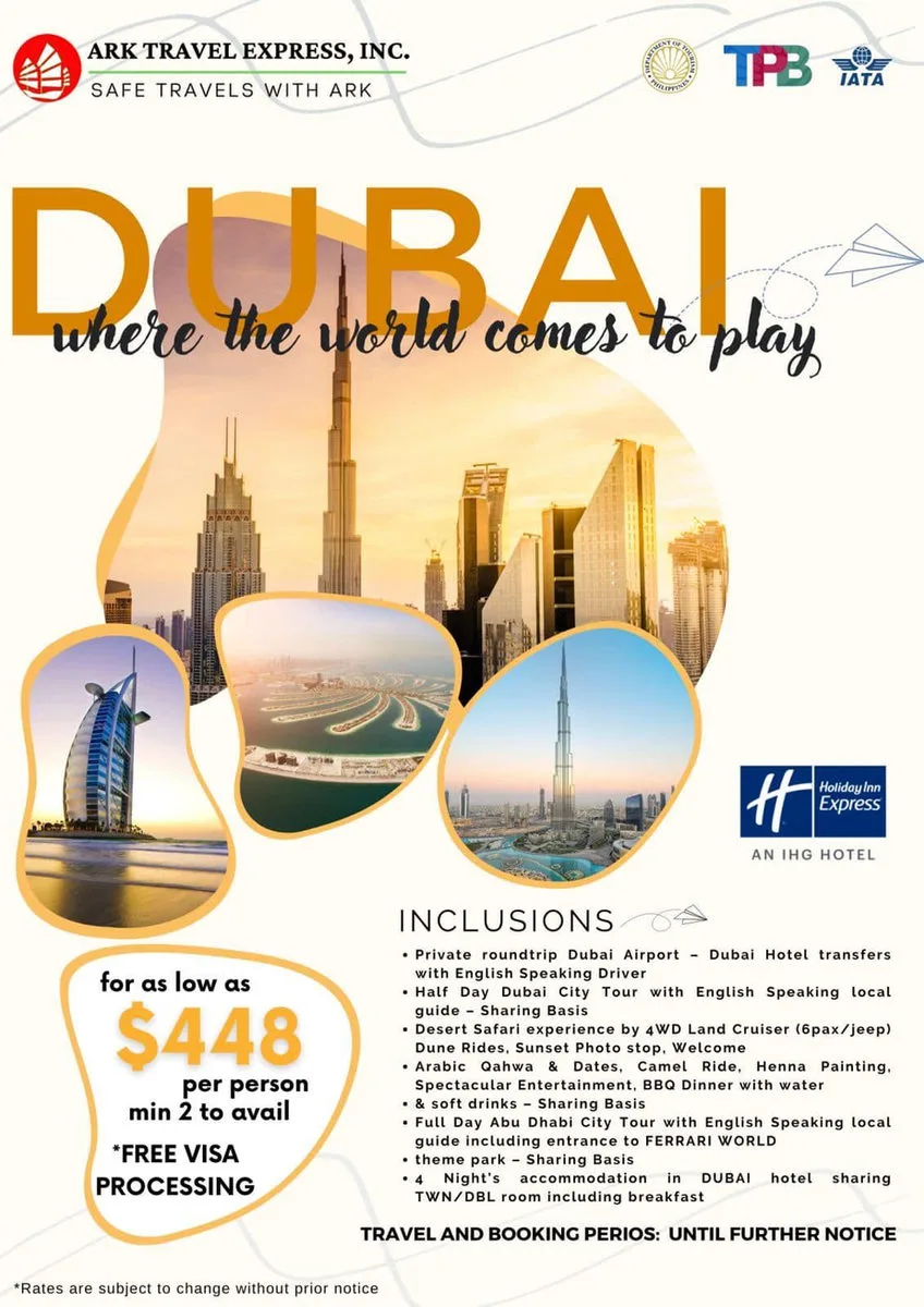 Dubai Were The World Comes To Play travel package